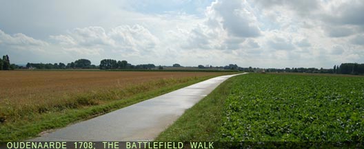 the walk on foot on th battlefield of Oudenaarde 1708