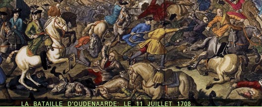 la bataille d'Oudenaarde le 11 juillet 1708