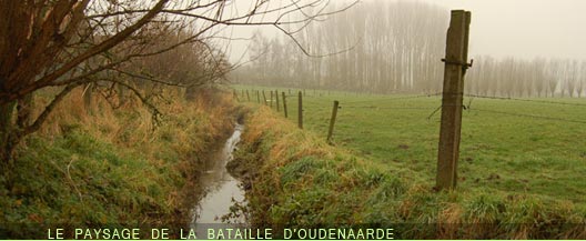 le paysage de la bataille d'Oudenaarde